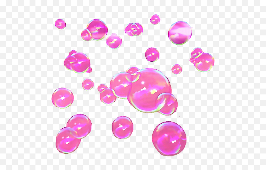 Pink Rosa Rosas Bubble Sticker By Yamiled Pedroza - Transparent Pink Vaporwave Emoji,Bubbles Emoji