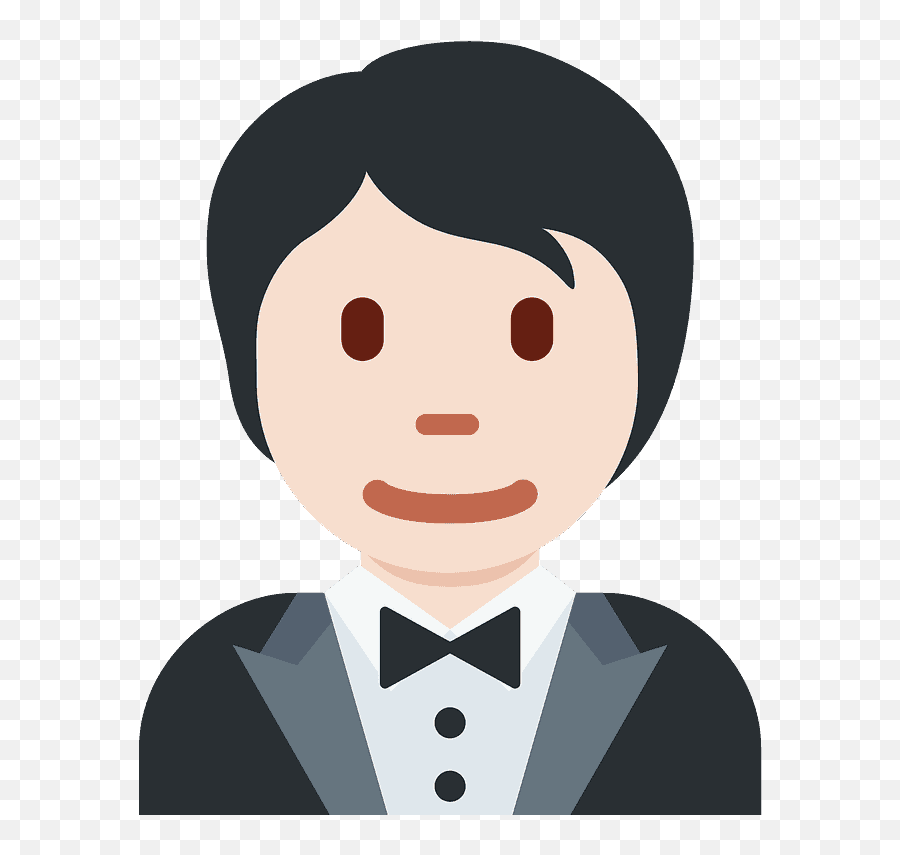 Person In Tuxedo Emoji Clipart - Tuxedo,Person Emojis