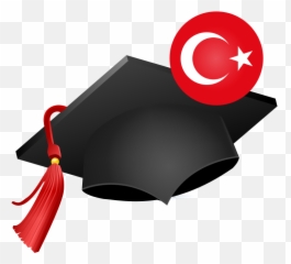 Graduation Hat With Turkish Flag - Graduation Cap Png Emoji,Turkish Flag Emoji
