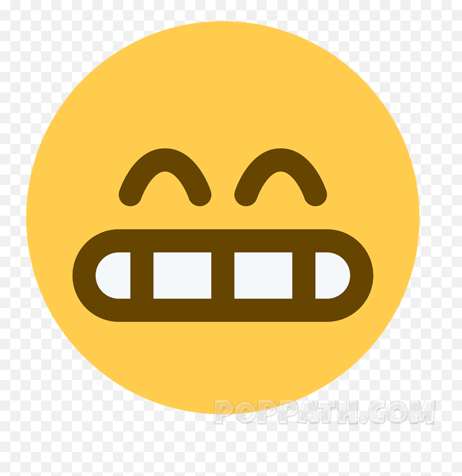 How To Draw A Grimace Emoji - Twitter,Grimacing Emoji