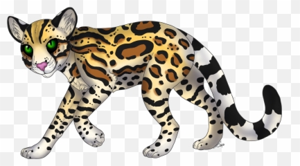 Leopard Clipart Ocelot Leopard Ocelot - Ocelot Clipart Emoji,Leopard Emoji