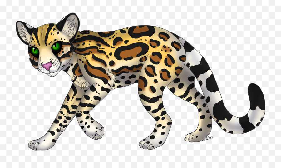 Leopard Clipart Ocelot Leopard Ocelot - Ocelot Clipart Emoji,Leopard Emoji