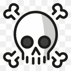 Openmoji - Pirate Flag Skull Png Emoji,Bone Emoji