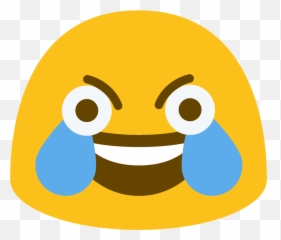 Blobs Emoji - Crying Laughing Distorted