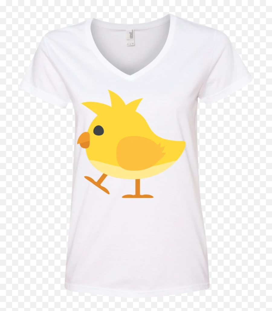 Chick 2 Emoji Ladies V - Chicken,Chick Emoji