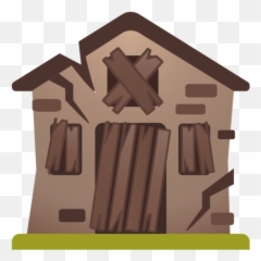 Derelict House Emoji - Trap House Emoji,House Emoji