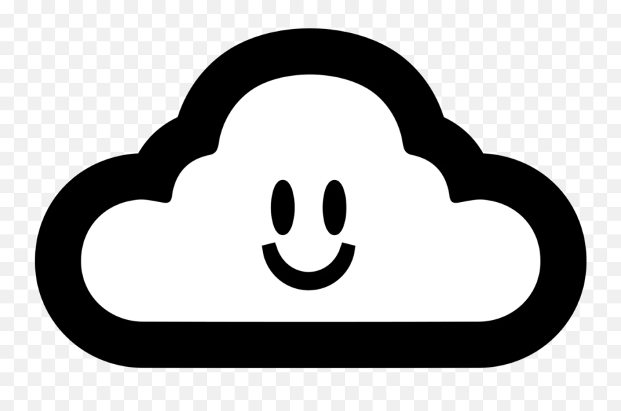 Cloudy Decal Single - Thank You Cloudy Skateboard Sticker Emoji,Skateboard Emoticon