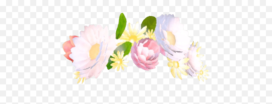 Snapchat Filter Flowers Bouquet - Snapchat Flower Crown Png Emoji,Flower Emoji Background