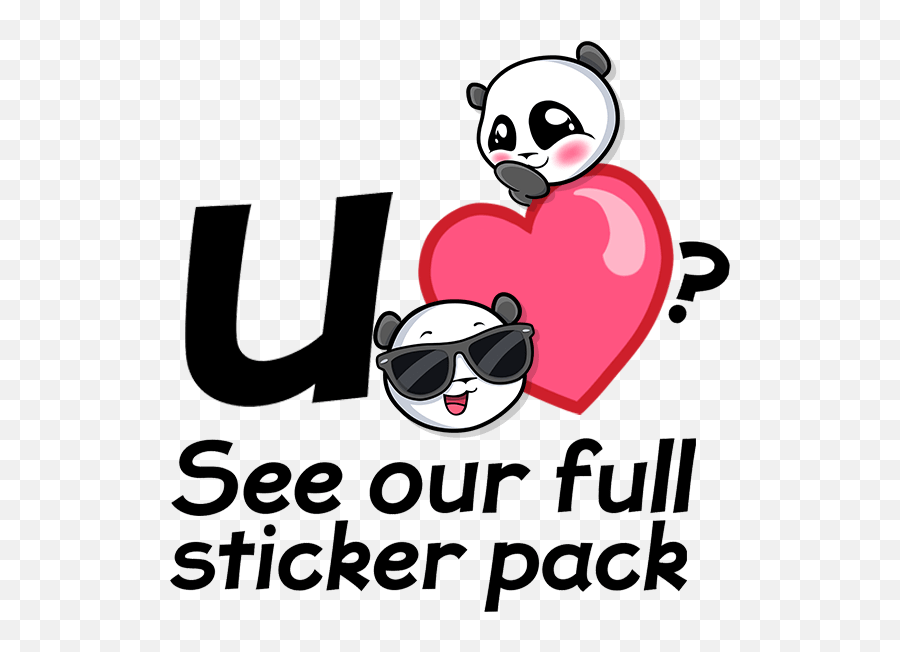 Download Emoji Panda Stickers For Imessage Messages Sticker - Clip Art,Panda Emoji