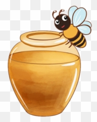 Trending Honeypot Stickers - Honeybee Emoji