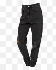 Grunge Jeans Skinny Black Emo - Ripped Png Emoji