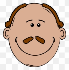 Thirsty Face Clipart Png - Bald Head Man Emoji