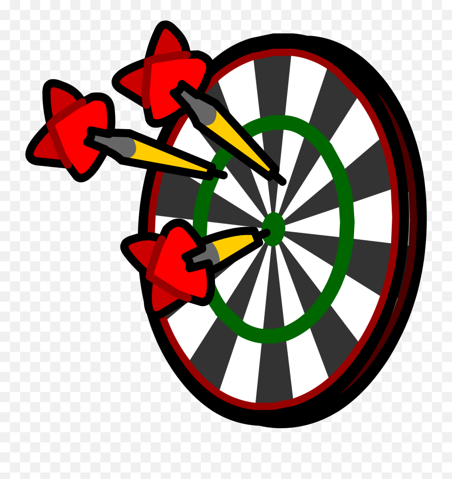 Transparent Dart Board Clipart - Transparent Dart Board Clipart Emoji,Dart Emoji