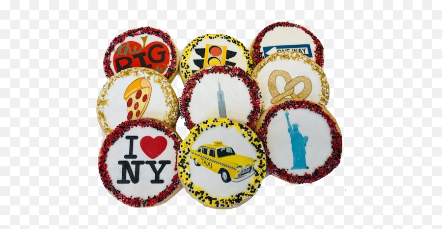New York City Sugar Cookies - Car Emoji,New York City Emoji