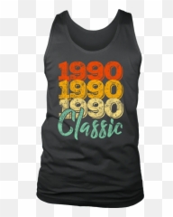 Menu0027s Vintage 1990 Classic 28th Retro Birthday Tank Top Menu0027s Vintage 1990 Classic 28th Retro Birthday Tank Top - Active Tank Emoji,Tiger Emoticon