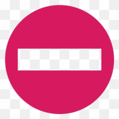 Eo Circle Pink No - Entry Sign Blue Emoji