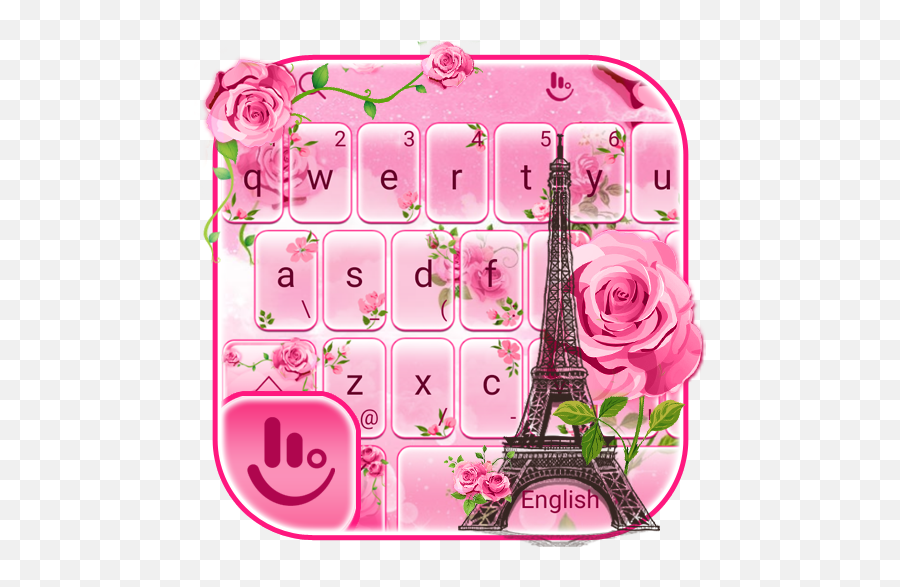 Rose Paris Keyboard Theme 612222018 Apk Download - Com Girly Emoji,Rose Emoticons