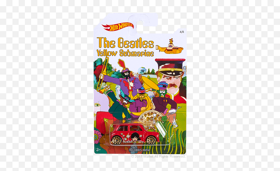 Hw The Beatles Yellow Submarine Series - Mini Morris Hot Wheels Beetles Emoji,Submarine Emoji