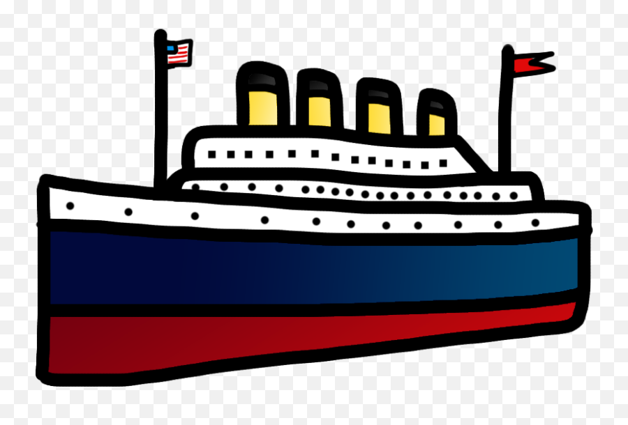 The Titanic - Marine Architecture Emoji,Titanic Emoji