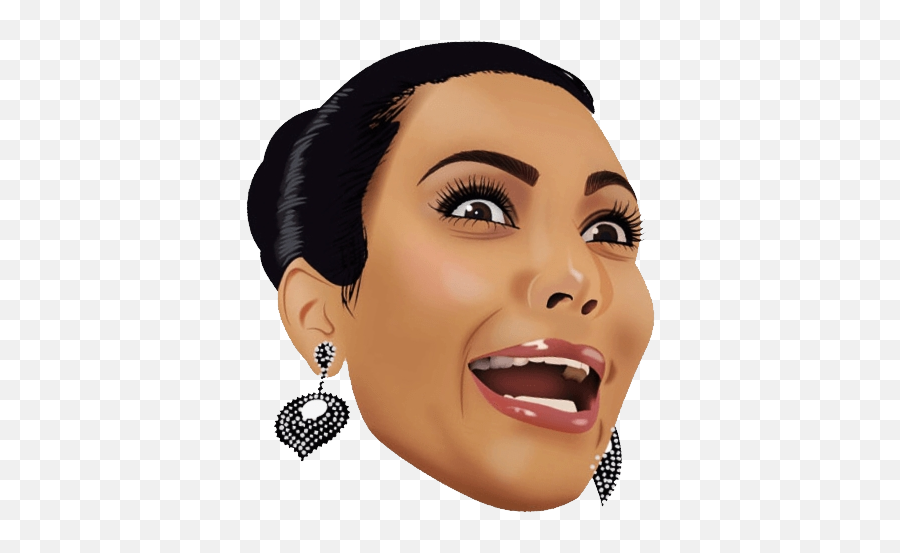 Kim Kardashian Background Png Free - Kim Kardashian Stickers Png Emoji,Kim K Emoji