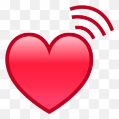 Beating Heart Emoji For Facebook Email - Transparent Background