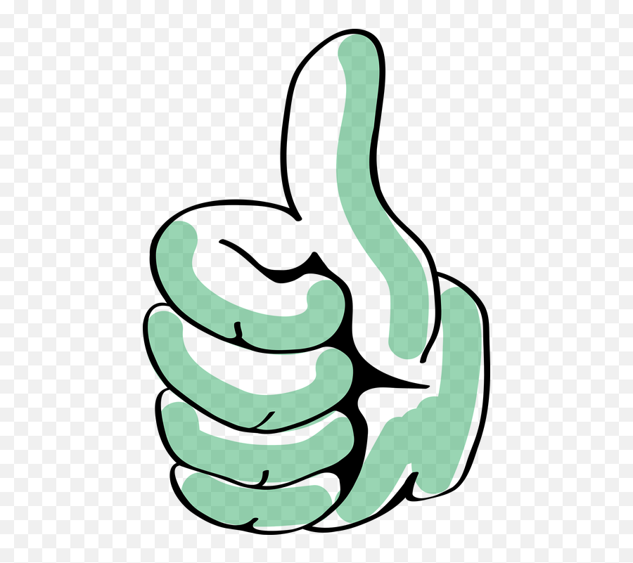 Thumb Positive Finger - Positive Clipart Black And White Emoji,Okay Emoji