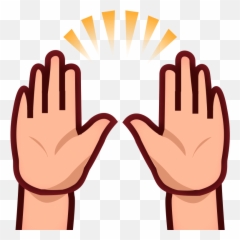 Phantom Open Emoji 1f64c - Hand Clipart Png,Hand Emoji
