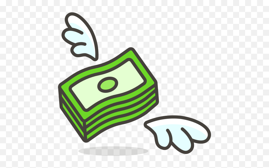 Download Money With Wings Icon Free - Money With Wings Icon Emoji,Flying Money Emoji
