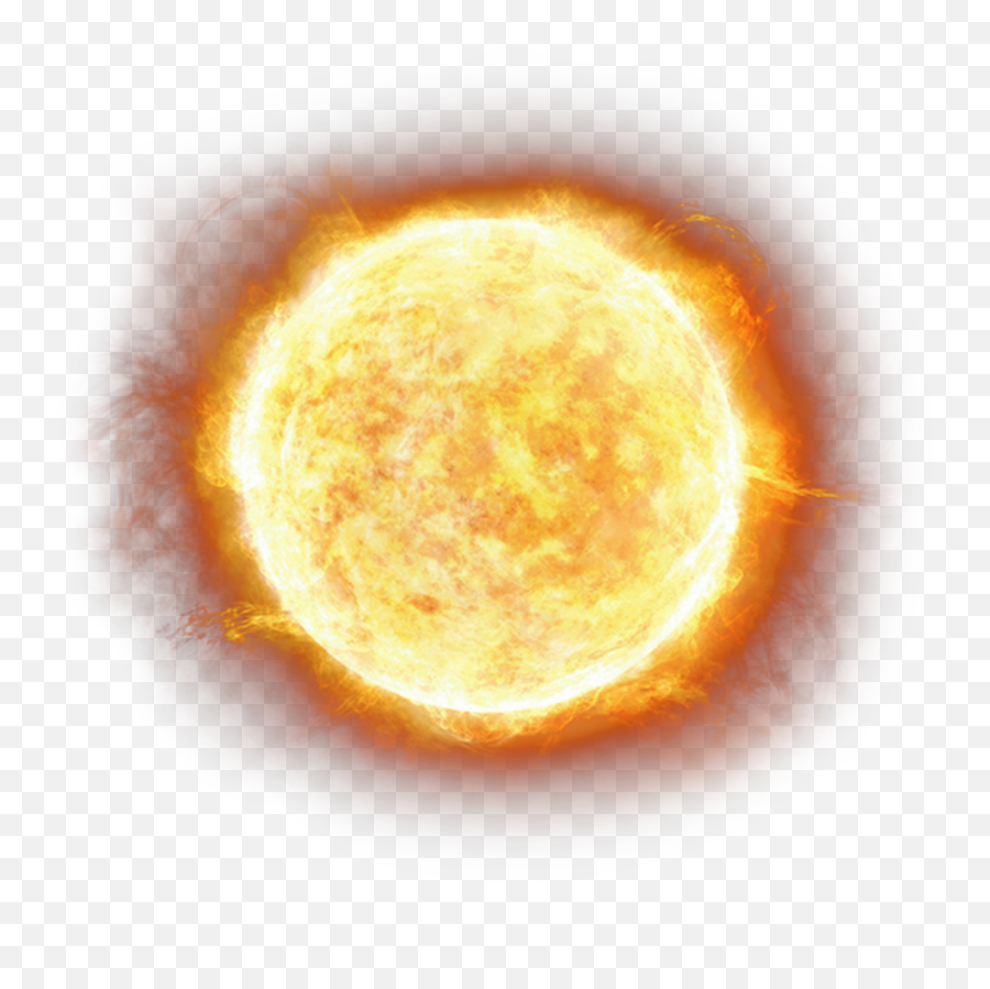 Planet Sun Fire Sphere - Circle Emoji,Sun Fire Emoji