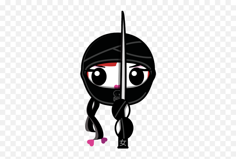 Ginger Ninja - Ninja Girl Logo Emoji,Taekwondo Emoji
