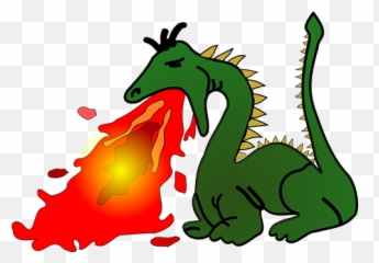 Free Breath Lungs Illustrations - Transparent Fire Breathing Dragon Emoji