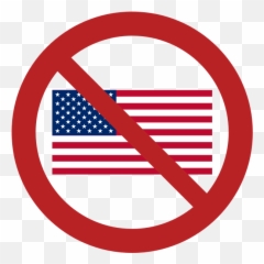 Anti - Us Flag Crossed Out Emoji
