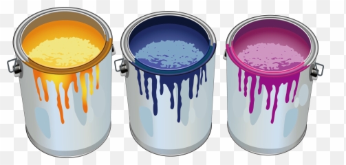 House Paint Transparent Png Clipart - Paint Can And Brush Clip Art ...