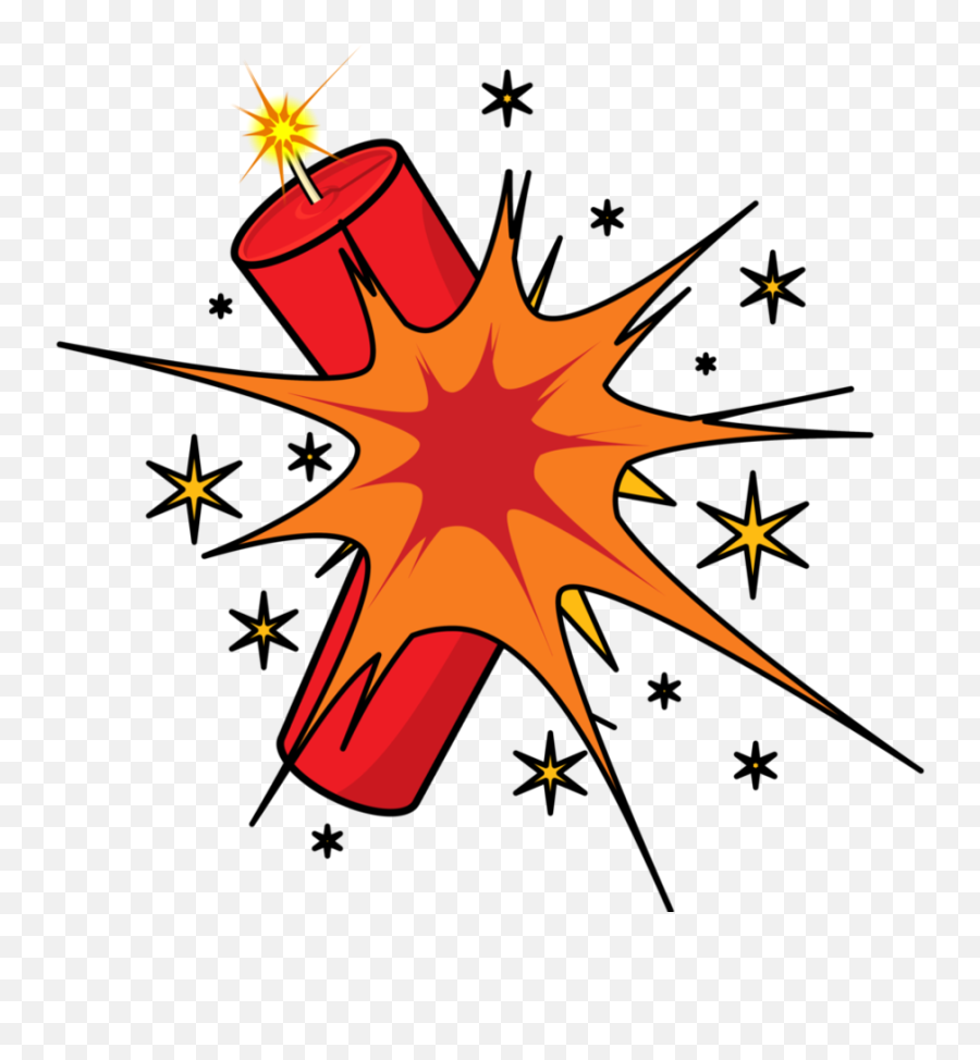 Bomb Blast Clipart Png - Dynamite Clipart Emoji,Explosion Emoji