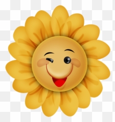 Flower With Smil Face Cartoon Emoji,Tinkerbell Emoji Copy And Paste