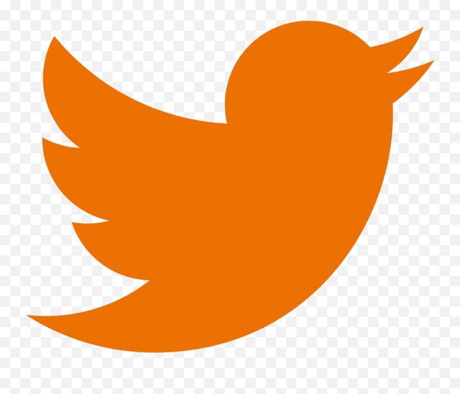 Twitter Logo Png Orange - Orange Twitter Logo Png Emoji,Twitter Bird Emoji