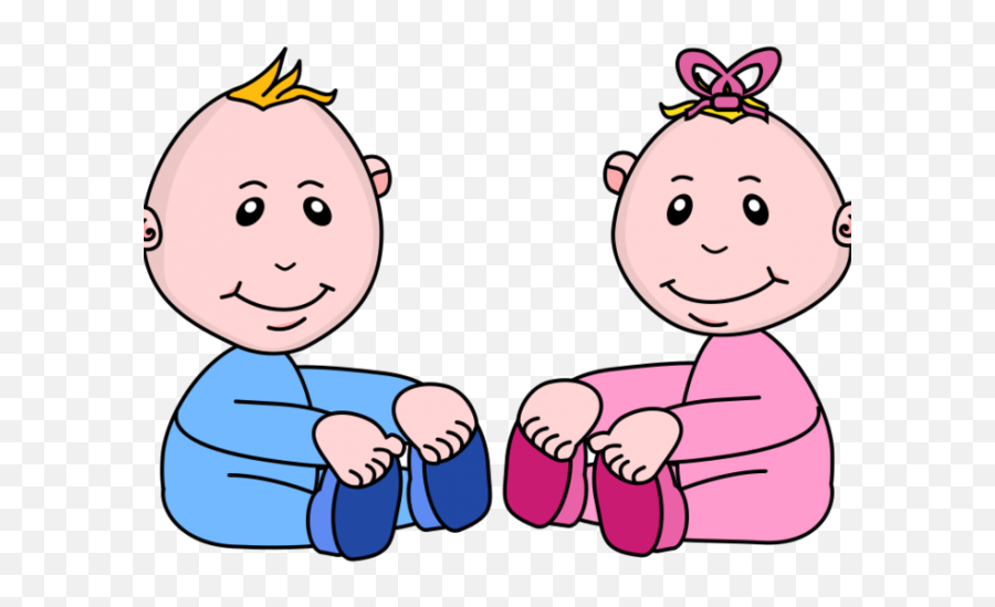 23 Twins Clipart Emoji Free Clip Art Stock Illustrations - Boy And Girl Baby Clipart,Twin Emoji