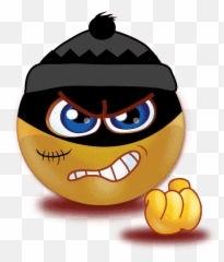 Shiny Emoji PNG Photo Mart - Thief Png