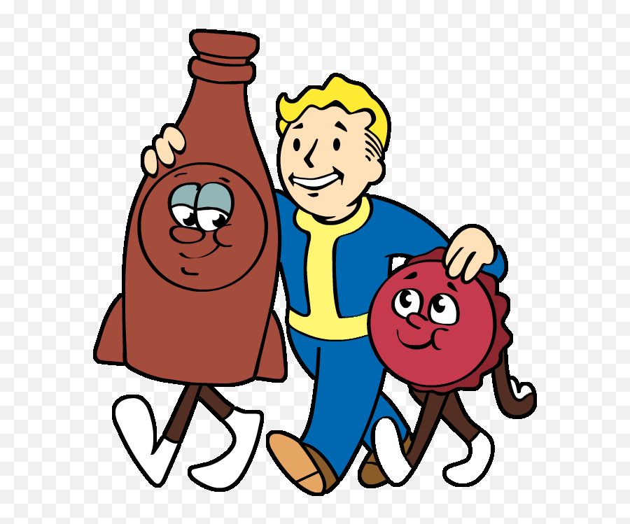 Vault Boy Png Picture 1832070 Vault Boy Png - Fallout 4 Bottle And Cappy Emoji,Fallout Emoji