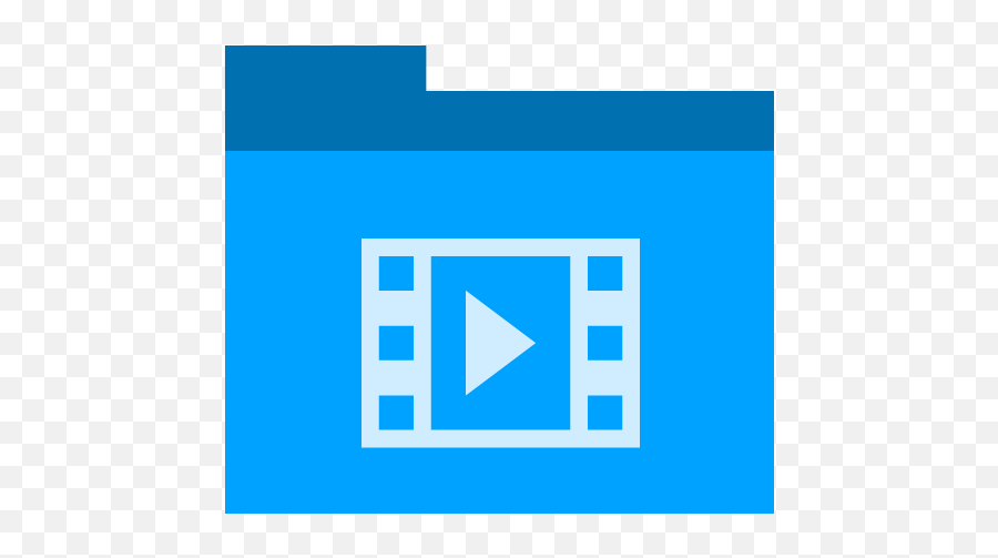 Movies Icon Phlat Blue Folders Iconset Shaunkleyn - Png Blue Movies Icons Emoji,Movies Emoji