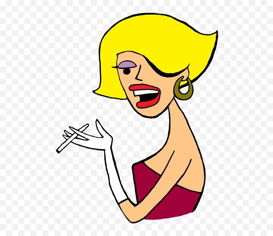 Smart Blonde Girl Clipart - Crazy Old Lady Clipart Emoji,Blonde Girl Emoji
