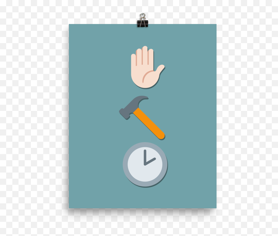 Stop Hammer Time - Emblem Emoji,Funny Emoji Combos