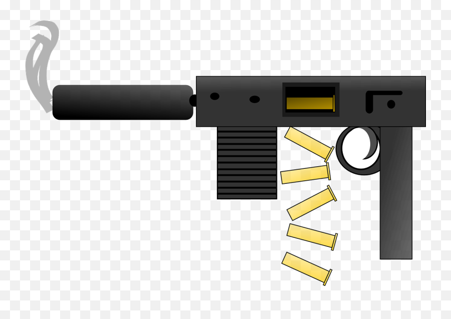 Machine Gun Automatic Weapons Firing Shooting - Gun Clip Art Emoji,Squirt Gun Emoji