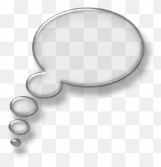 Free Thought Bubble Transparent - 3d Speech Background Emoji