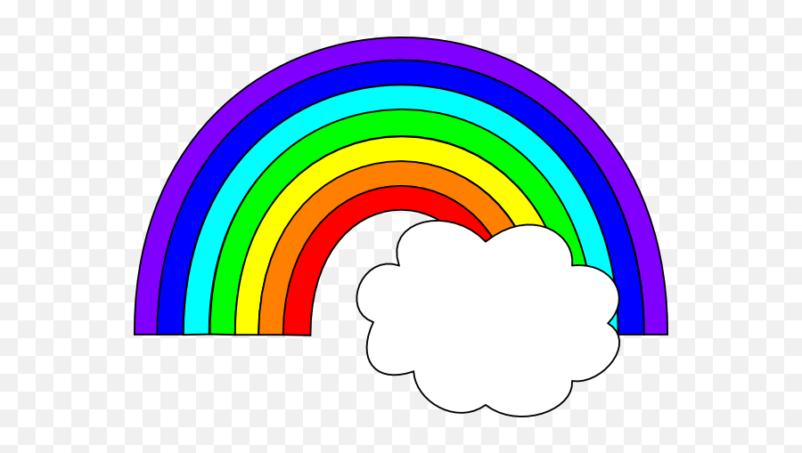 11786 One Free Clipart - Rainbow Clipart For Kids Emoji,Ovo Emoji