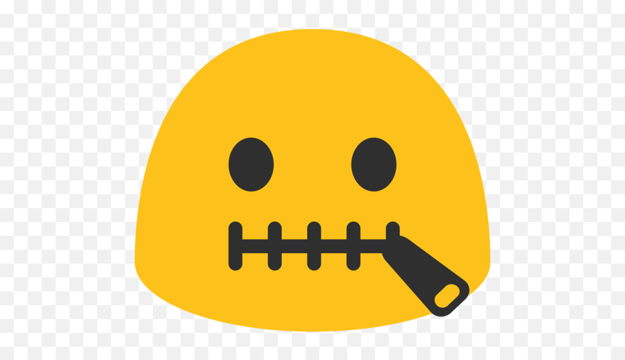Zipper - Android Zipper Mouth Emoji,Zipped Emoji