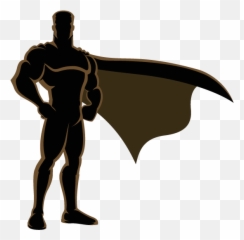 Superman Superhero Silhouette - Superman Png Download 544 Superhero Shadow Emoji,Superhero Cape Emoji
