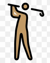 Person Golfing Emoji Clipart - Golf,Golf Emoji