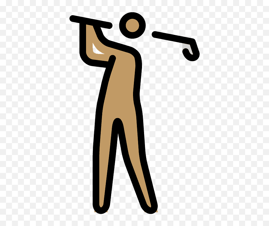 Person Golfing Emoji Clipart - Golf,Golf Emoji