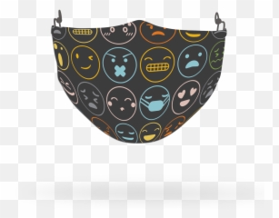Emoji Pattern Face Covering Print 30 - Decorative